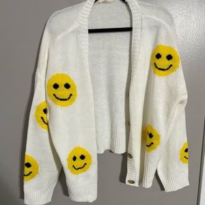 Juniors smiley cardigan